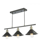 Lampa suspendata Jalen 3 Light Bar Pendant Graphite Antique Brass