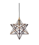 Lampa suspendata Ilario Small Star Pendant Antique Brass Glass