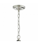 Lampa suspendata Vanessa 3 Light Pendant Polished Nickel & Glass