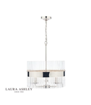 Lampa suspendata Laura Ashley Alexa 3lt Pendant Polished Nickel Glass Rods