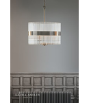 Lampa suspendata Laura Ashley Alexa 3lt Pendant Polished Nickel Glass Rods