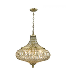 Lampa suspendata Asmara 6 Light Pendant Antique Brass Crystal