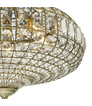 Lampa suspendata Asmara 6 Light Pendant Antique Brass Crystal