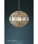 Lampa suspendata Laura Ashley Vienna 5lt Chandelier Crystal & Polished Chrome