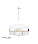 Lampa suspendata Laura Ashley Alexa 5lt Pendant Polished Nickel Glass Rods