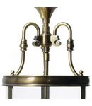 Lampa suspendata Lambeth 3 Light Lantern Dual Mount Antique Brass