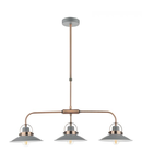 Lampa suspendata Liden 3 Light Bar Pendant Graphite Copper