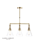 Lampa suspendata Laura Ashley Isaac 3lt Bar Pendant Antique Brass