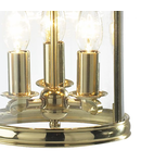 Lampa suspendata Lambeth 3 Light Lantern Dual Mount Polished Brass