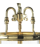 Lampa suspendata Lambeth 3 Light Lantern Dual Mount Polished Brass