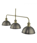 Lampa suspendata Governor 3 Light Bar Antique Chrome Antique Brass