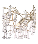 Lampa suspendata Laura Ashley Willow 3lt Pendant Champagne & Clear Crystal