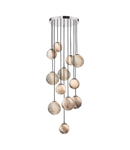 Lampa suspendata Mikara 12 Light Cluster Pendant Polished Chrome Glass 1.5M