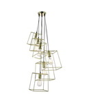 Lampa suspendata Tower 6 Light Cluster Pendant Polished Gold