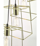 Lampa suspendata Tower 6 Light Cluster Pendant Polished Gold