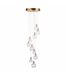 Lampa suspendata Dita 10 Light Cluster Pendant Brass & Glass