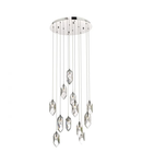 Lampa suspendata Crystal 12 Light Cluster Pendant Polished Chrome & Crystal