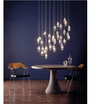 Lampa suspendata Crystal 12 Light Cluster Pendant Polished Chrome & Crystal