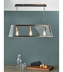 Lampa suspendata Academy 3 Light Bar Pendant Antique Copper