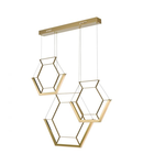 Lampa suspendata Hexagon 3 Light Pendant Gold LED