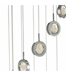 Lampa suspendata Livia 12 Light Cluster Pendant Polished Chrome Glass LED