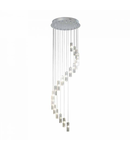 Lampa suspendata Galileo 20 Light Cluster Pendant Polished Chrome Crystal LED - 3M Drop