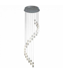 Lampa suspendata Galileo 20 Light Cluster Pendant Polished Chrome Crystal LED - 2M Drop