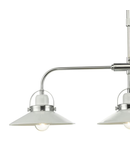 Lampa suspendata Liden 3 Light Bar Pendant White and Polished Chrome