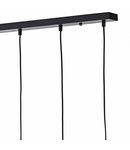 Lampa suspendata Midi 5lt Bar Pendant Black & Polished Chrome