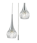 Lampa suspendata Lyall 3 Light Pendant Polished Chrome Glass