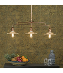 Lampa suspendata Adeline Bar Pendant Brushed Copper & Glass