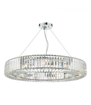 Lampa suspendata Teyana 9 Light Pendant Polished Chrome Crystal