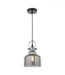 Lampa suspendata Rhode Single Pendant Polished Chrome Smoked Glass