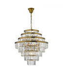 Lampa suspendata RHAPSODY 12LT TIERED PENDANT CRYSTAL AND BRONZE