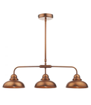 Lampa suspendata Dynamo 3 Light Bar Pendant Antique Copper