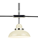 Lampa suspendata Dynamo 3 Light Bar Pendant Cream and Polished Chrome