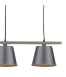 Lampa suspendata Arken 3 Light Pendant Raw/Wood