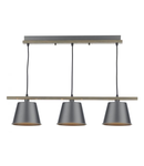 Lampa suspendata Arken 3 Light Pendant Raw/Wood