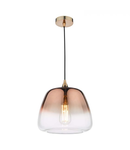 Lampa suspendata Klaxon 1 Light Pendant Ombre Copper Glass