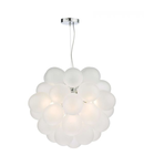 Lampa suspendata Bubbles 6 Light Pendant Polished Chrome Frosted Glass