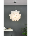 Lampa suspendata Bubbles 6 Light Pendant Polished Chrome Frosted Glass