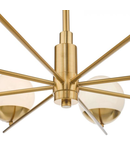 Lampa suspendata Bombazine 8 Light Pendant Natural Brass Opal Glass