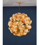 Lampa suspendata Ayna 6 Light Single Pendant Real Ash Veneer Satin Nickel