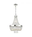 Lampa suspendata Alyssa 9 Light Pendant Polished Chrome Glass