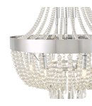 Lampa suspendata Alyssa 9 Light Pendant Polished Chrome Glass