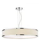 Lampa suspendata Alvaro 6 Light Single Pendant Polished Chrome Ivory