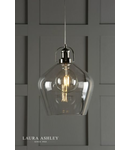 Lampa suspendata Laura Ashley Rye Pendant Polished Nickel Clear Glass