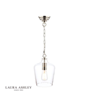 Lampa suspendata Laura Ashley Ockley Pendant Polished Chrome & Glass