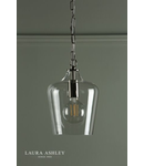 Lampa suspendata Laura Ashley Ockley Pendant Polished Chrome & Glass