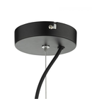 Lampa suspendata Zula 1 Light Single Pendant Black Clear Glass